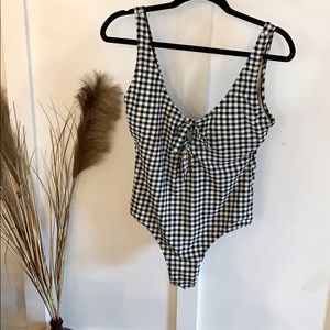 Gingham One Piece Bathing Suit